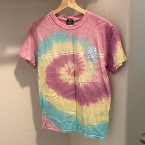 Santa Cruz Pastel Tie-Dye Graphic Tee